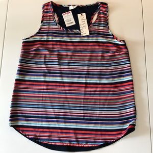 NWT Multi Color Striped Sleeveless Blouse